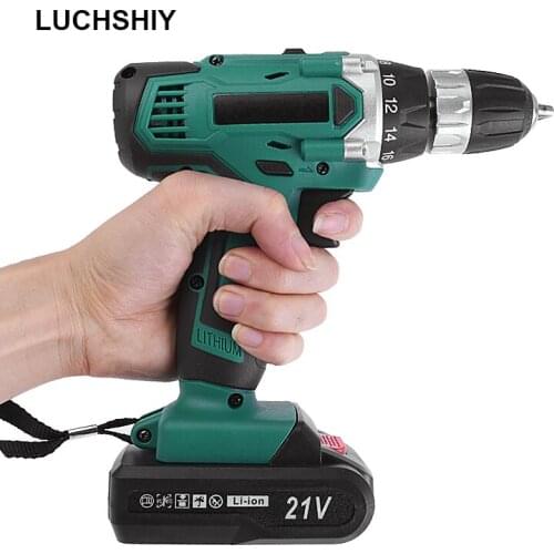 Power Tools Electric Impact Drills Brushless Screwdrivers 21V Wireless Electric Tools Professional Rechargeable Cordless Drills