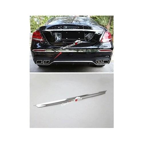 Chrome Rear Bumper Cover Trim 1pcs for Mercedes Benz E Class W213 Sport 16 - 17