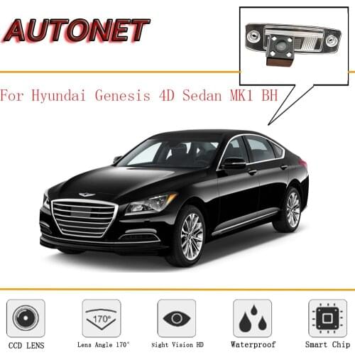AUTONET Rear View camera For Hyundai Genesis 4D Sedan MK1 BH/CCD/Night Vision/Reverse Camera/Backup Camera/license plate camera