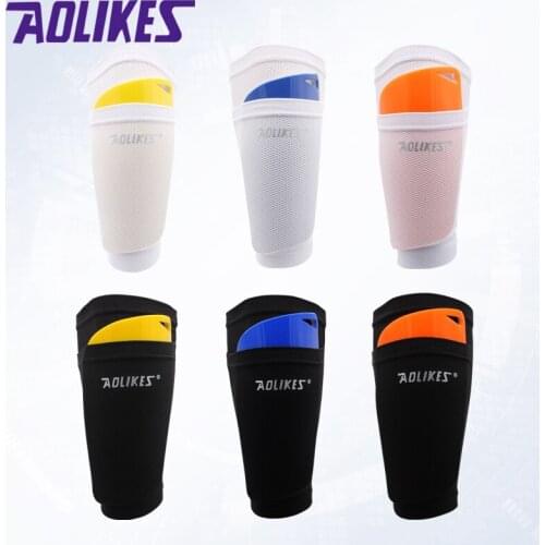 1pair Knee Support Braces Socks With Pocket For Football Shin Pads Leg Sleeves Pad Holder Socks Sleeves Adult Support