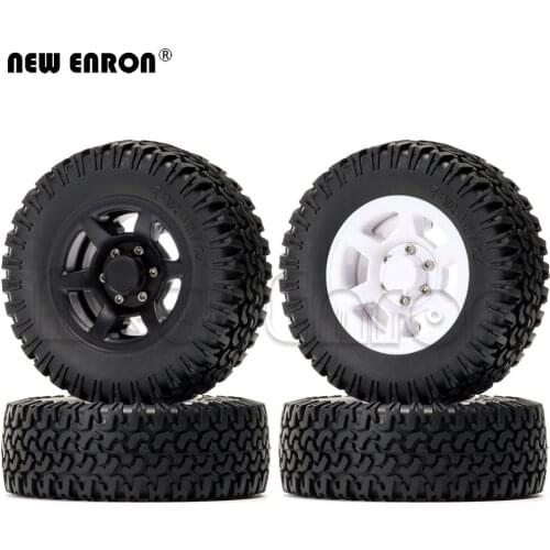 NEW ENRON 1.55" Plastic Beadlock Wheel Hub Rims & 78MM Tires Tyre 4P For RC Car 1/10 Axial AXI90069 D90 TF2 CC01 LC70 MST JIMNY
