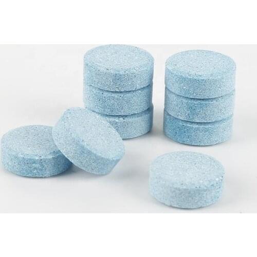 2pcs=8L 5g/pc Car Windshield Cleaner Glass Washer Car Window Cleaning Compact Effervescent Tablet Window Repair Auto Accessories
