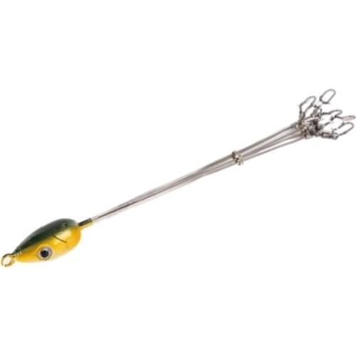 Hot Umbrella Fishing Lure Rig 5 Arms Alabama Rig Head Lure Snap Tackle Swivel Fishing Fishing Steel Bait Tools Stainless Gr V0M9