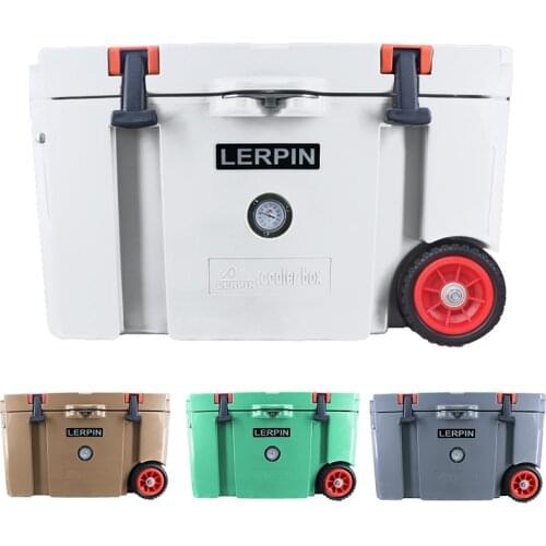 Lerpin brand food grade LLDPE 50QT outdoor camping cooler box