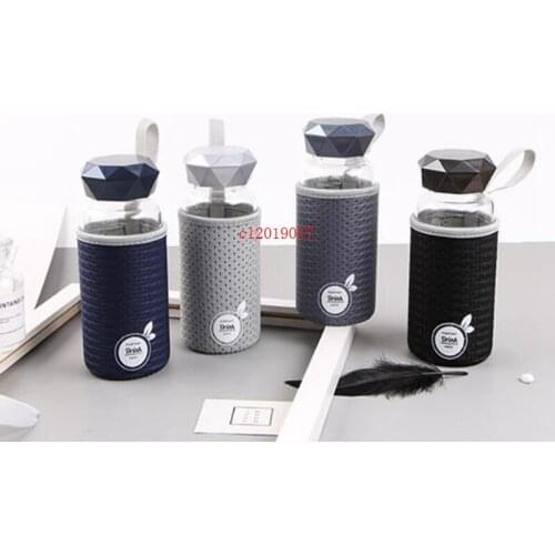 Simple glass with a cup of heat-resistant students lovely portable fresh with a cup flower cup