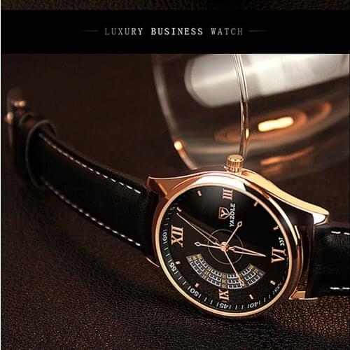 Relogio masculino original Yazole watch men Analog Quartz Watch Fashion Leather Casual Mens Wrist Watch erkek kol saati Luxury