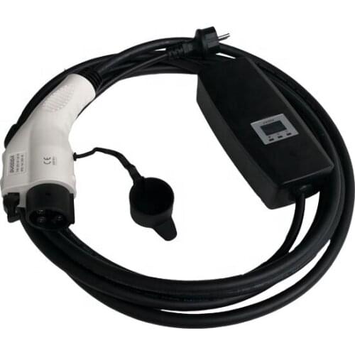 TUV certification schuko with temp sensor 32A SAE J1772 type 1 evse charger