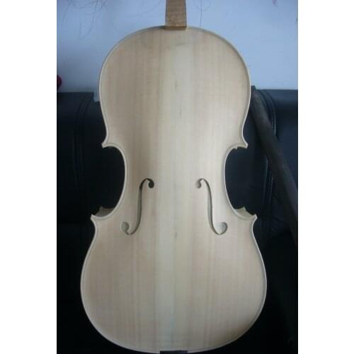 Cello 4/4 full hand made Stradi unvarnished white cello nice handcraft