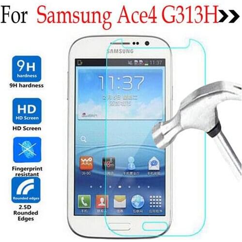 Ace 4 G313H Tempered glass For Samsung Galaxy Ace 4 G313H G318H Case Screen Protector Cover Protective Film Guard Protect