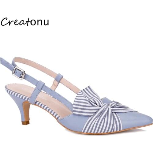 MaxMuxun Women High Heels Pointed Toe Pumps New Style Ladies Butterfly Knot Party Dress Shoes For Office Lady