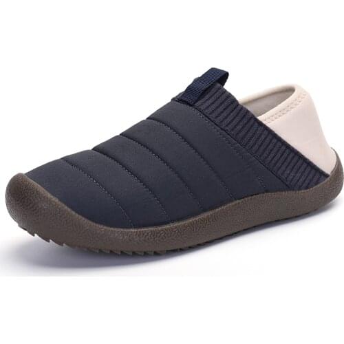 Winter Shoes For Men Home Casual Fur Warm Waterproof Half Shoes Winter Footwear Slip On Indoor Unisex Plus Size 47 78 2021 New