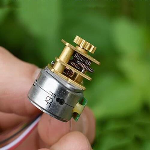 Precision Reduction Ratio 1:51 Stepper Motor ZGA12 Metal Gearbox DC5-12V 31ohm 18degree Geared Motor Monitor Intelligent Control