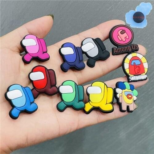 1pcs Game Robot Garden Shoes Accessories PVC Shoe Decorations Fit Wristband Croc Jibz Charm Children Party Presents