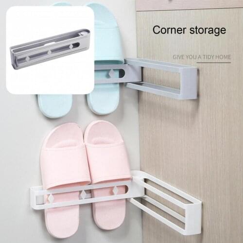 2 Colors Useful Wall Mount High Heels Shelf Stable Shoe Rack No Residue for Bathroom