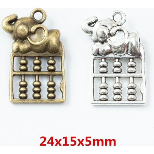 20 pieces of retro metal zinc alloy abacus pendant for DIY handmade jewelry necklace making 6811