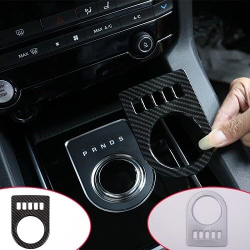 For Jaguar XF/XE/F-Pace F pace 2016 Car Styling ABS Chrome Gear Shift Panel Trim Sticker Accessories