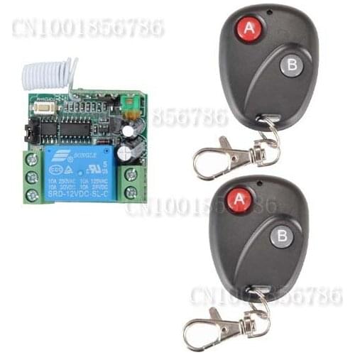 Free shipping DC 12v 10A 1CH wireless RF Remote Control Switch System +Case For Entrance guard system