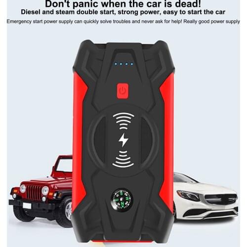 Wireless 39800mAh 800A 12v Car Battery Jump Starter Power Bank Emergency Booster Auto Portable Starting Device Charger for Cars
