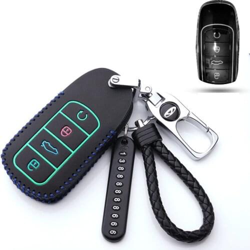 For Chery Tiggo 8 PLUS Arrizo 5PLUS New Special Leather Car key cover key Case Shell remote key bag buckle Accessories 2021