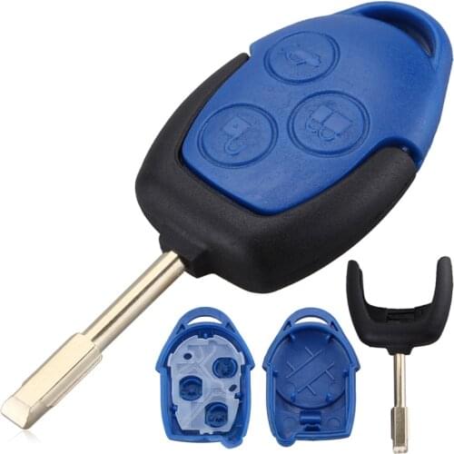 3 Buttons Car Key Fob Case Shell Replacement Remote Cover Fit for Ford Transit 2005-2015