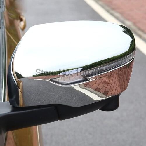 For NISSAN QASHQAI J11 2014 2015 2016 ABS Chrome Side Door Rear Rearview Mirror Cover Trim Overlay Cap Moulding trim