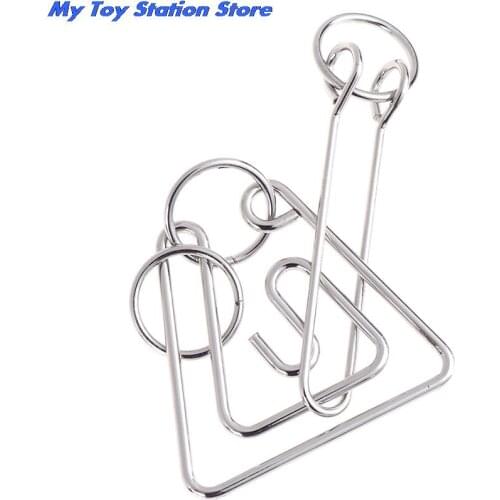 Classic Challenging Metal Wire Puzzle Brain Teaser Game for Adults Kids Toys