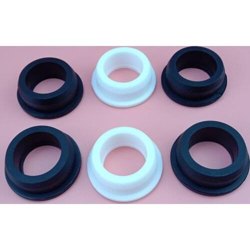Silicone rubber grommet Round hollow plugs with hole 20mm21mm23mm24mm25mm28mm30mmSilicone end caps rubber gasket Protection coil