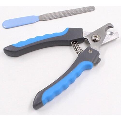 Dog Stainless Steel Pet Nail Clippers Toe Grooming with Spring Device and File Set Cats Dogs Claw Grooming Tools Dog Nail Cutter