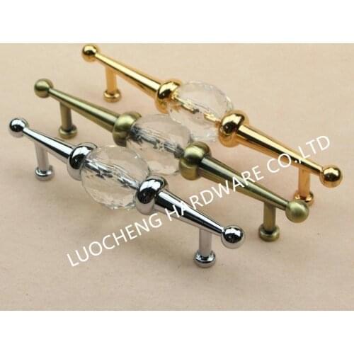 LCH Hole to Hole distance 128mm 160mm Cabinet Knobs Handle Dresser Cupboard Door Knob Pull Brass Base