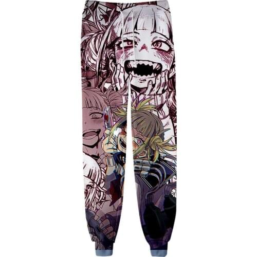 2021 Hot Sale Anime Cartoon My Hero Academia 3D Print Long Pants Men Women Unisex Trackduits Hip Hop Regular Trousers 300