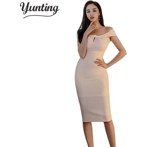 New-arrived Sexy Sleeveless Bodycon Dresses Women Summer Special Occasion Party Dress Sheath Pencil Vestidos