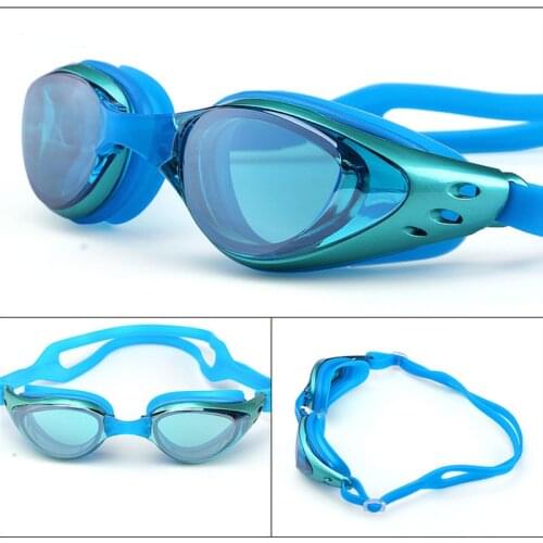 Myopia Swimming Glasses -1.0~-10 Waterproof Anti-Fog Prescription Swim Eyewear Water Silicone Big Diving Goggles Women Men