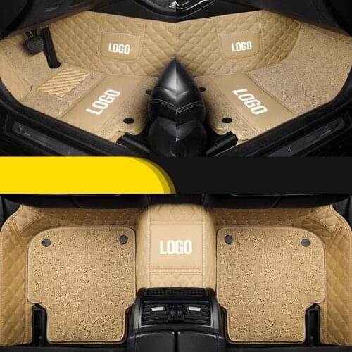 Front + rear black red car floor mats For volvo v50 v40 c30 xc90 2005 xc60 s80 s60 s40 v70 v60 xc40 accessories