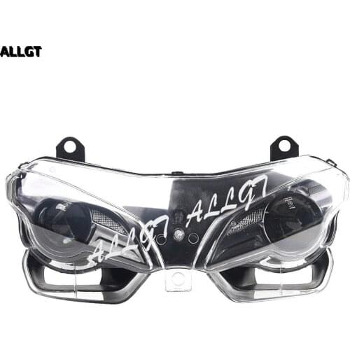 ALLGT Motorcycle Front Light Headlight Assembly for DUCATI 1098 2007 2008 2009 Clear