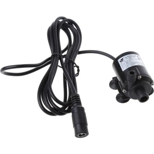 DC 12V Solar Power Hot Circulation Water Pump Brushless Motor Aquarium Pond Submersible Pump 200L/H