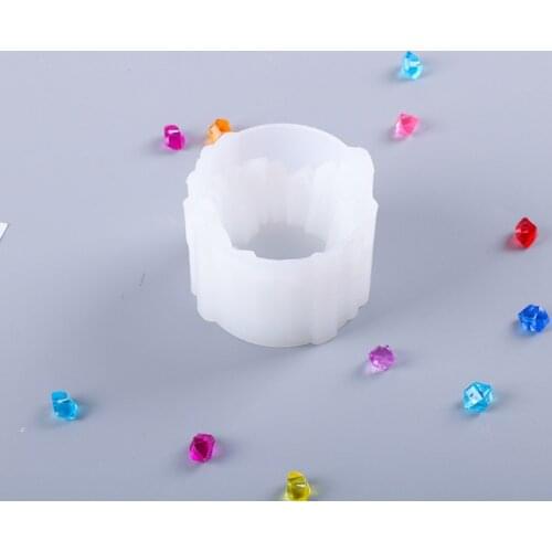 Crystal Epoxy Storage Box Resin Mold DIY Crafts Ornament Making Tool Candle Holder Silicone Mould