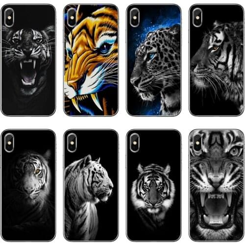 Animal Tiger Transparent Phone Case For iPhone 12 11 Pro Max Mini XS Max XR X 8 7 Plus 6 6S Plus 5 5S SE 2020