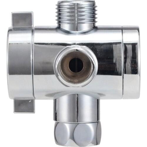 3-Way Adjustable Shower Head Diverter Valve T-adapter Bath Arm Mounted Connector Diverter Valve For Bathroom Hardware Tool