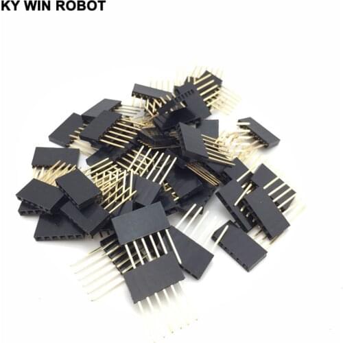 Special Female Header Connector PC104 long Female Header Connector 2.54 spacing 1*6/6P pin 11MM 50pcs/lot