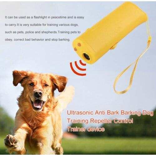 LED 3 In 1 Pet Training Repelled Device Bark Deterrents Ultrasonic Dog Repelled Training Device Trainer Handheld Barking Devic