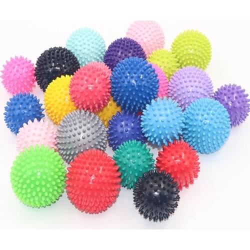 Gym Yoga Fitness Ball Massage Ball Spiky Trigger Point Stress Relief 9cm Portable Muscle Relaxation Pelvic Exercise Sports