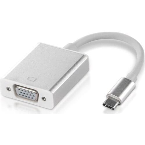 TYPE-C TO VGA USB3.1 converter; PC mobile phone video transfer HD 1080P