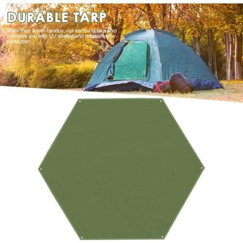 Outdoor Waterproof Tent Floor Tarp Picnic Mat Ultralight Pocket Tent Portable Hexagonal Mat Moisture-proof Mat For Camping Tool