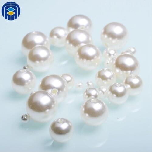 JuleeCrystal ABS Cheap Imitation Pearls Round Simulated pearl Beads Handmade DIY Bracelet Jewelry Accessories