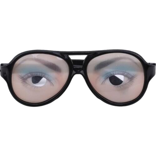 New Men And Women Funny Glasses April Fools Day Whole Person Toys Plastic 2D 3D Performance Props