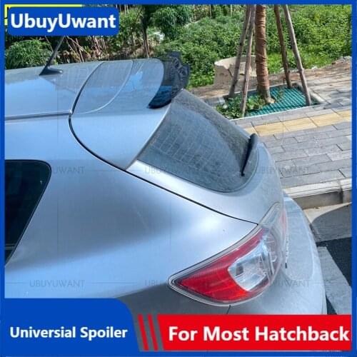 Rear Roof Lip Spoiler For Mazda 3 Mazda3Hatchback 2010-2014 ABS Plastic Car Tail Wing Universal Spoiler For BMW F20 VW POLO MK5