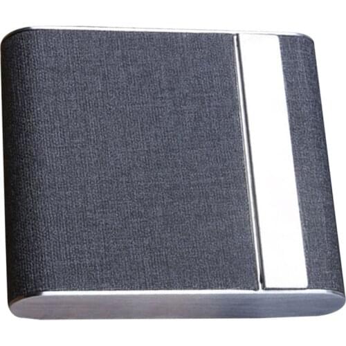 Cigarette Box Cigarette Case Alloy Frame and Leather Cover Magnetic Closure Cigarette Protective Cover