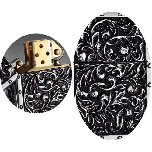 Lighter Armor Brass Royal Noble Five-sided Windproof Kerosene Waterproof Men' for Boyfriend