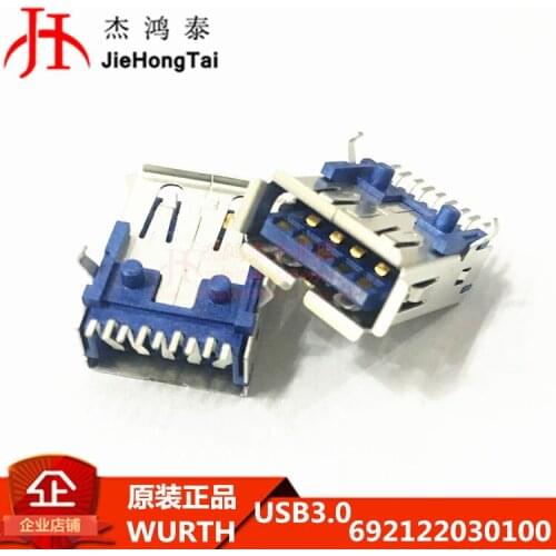 100% New&original 692122030100 USB WR-COM 3.0 TypeA SMD 9Pin In Stock