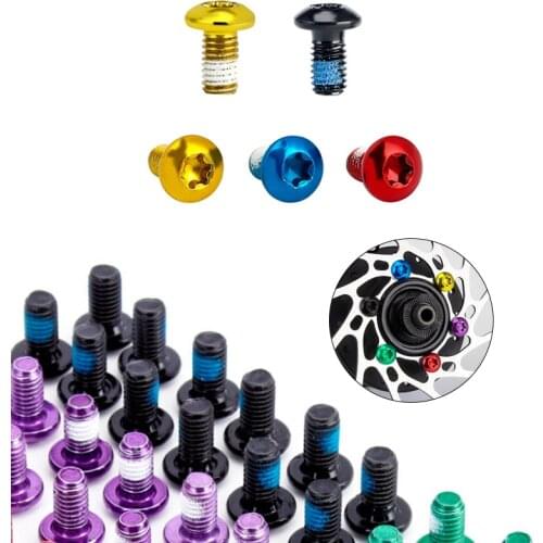 12PCS M5x10 Disk Brake Rotor Bolts Bicycle Mountain Bike T25 Brake Screws Bicycle Accessories Practical